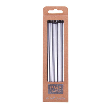 Vela Extra Alta Prata PME - Pack 16 unidades